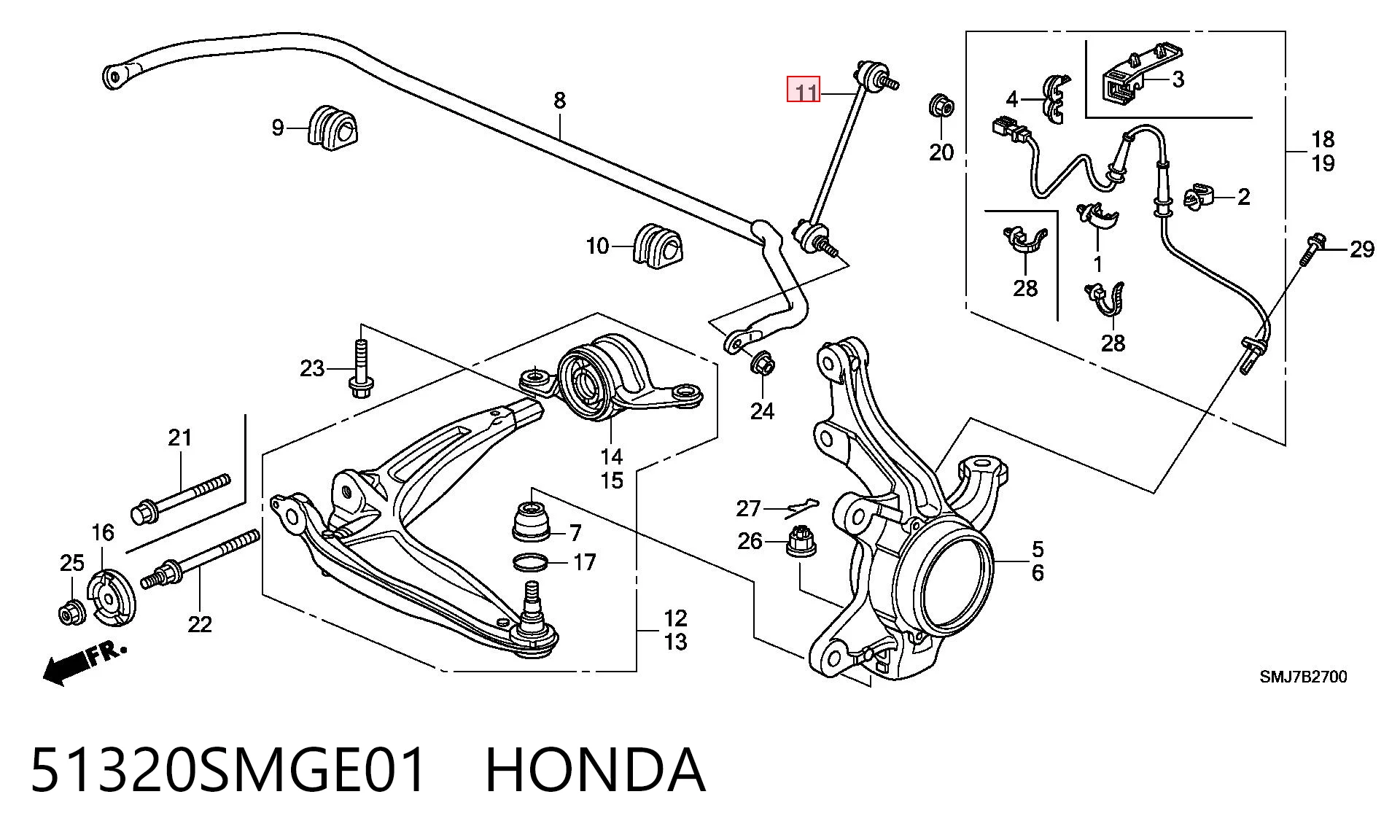51320SMGE01 Honda