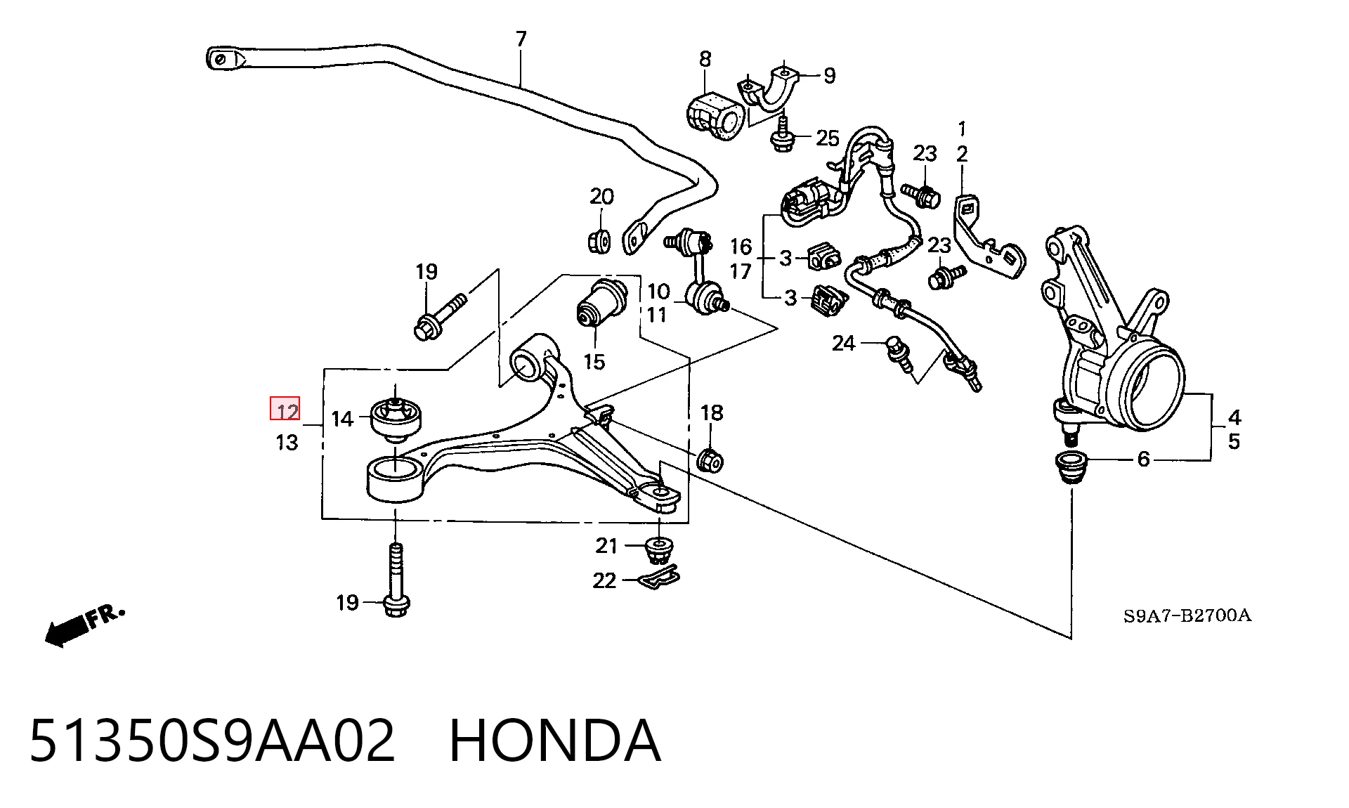 51350S9AA02 Honda