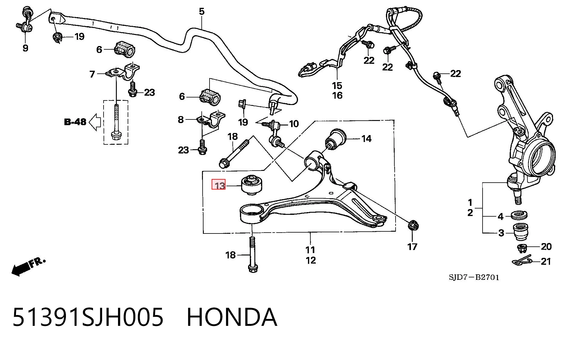 51391SJH005 Honda