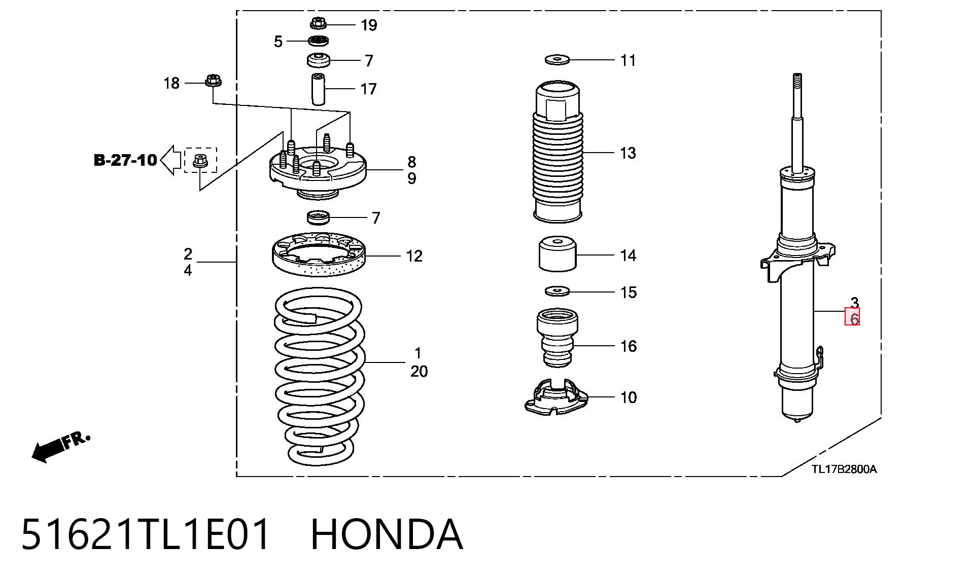 51621TL1E01 Honda