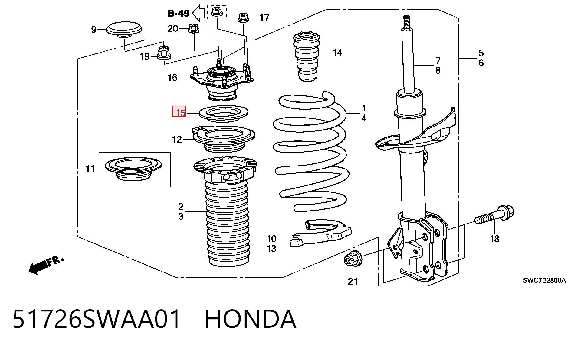 51726SWAA01 Honda