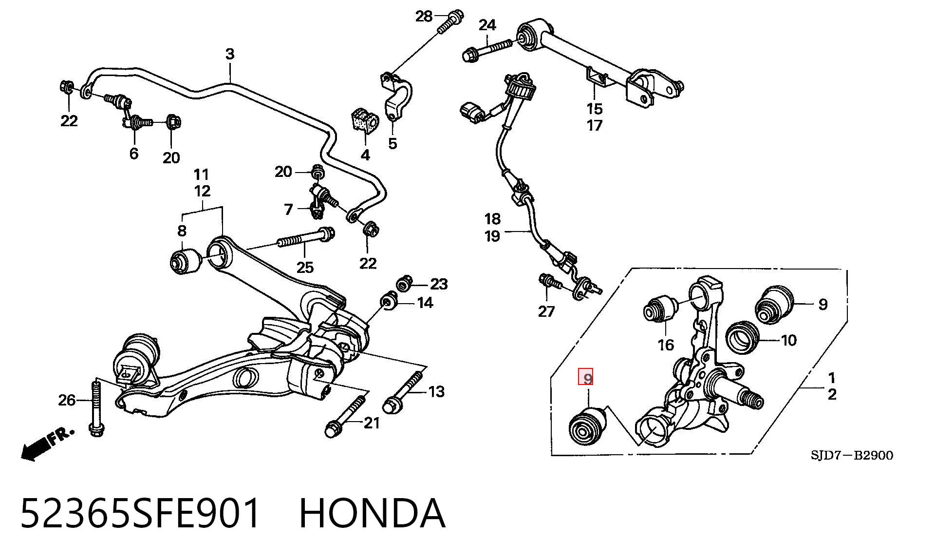 52365SFE901 Honda