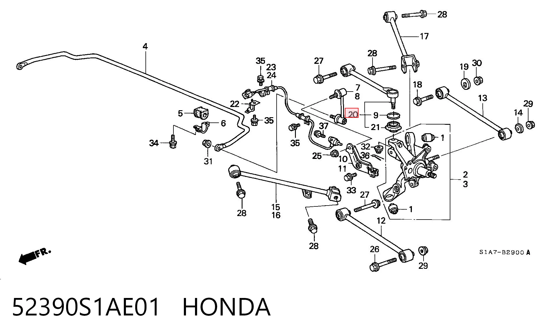 52390S1AE01 Honda