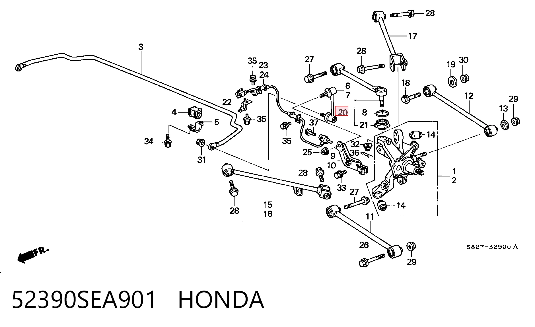 52390SEA901 Honda