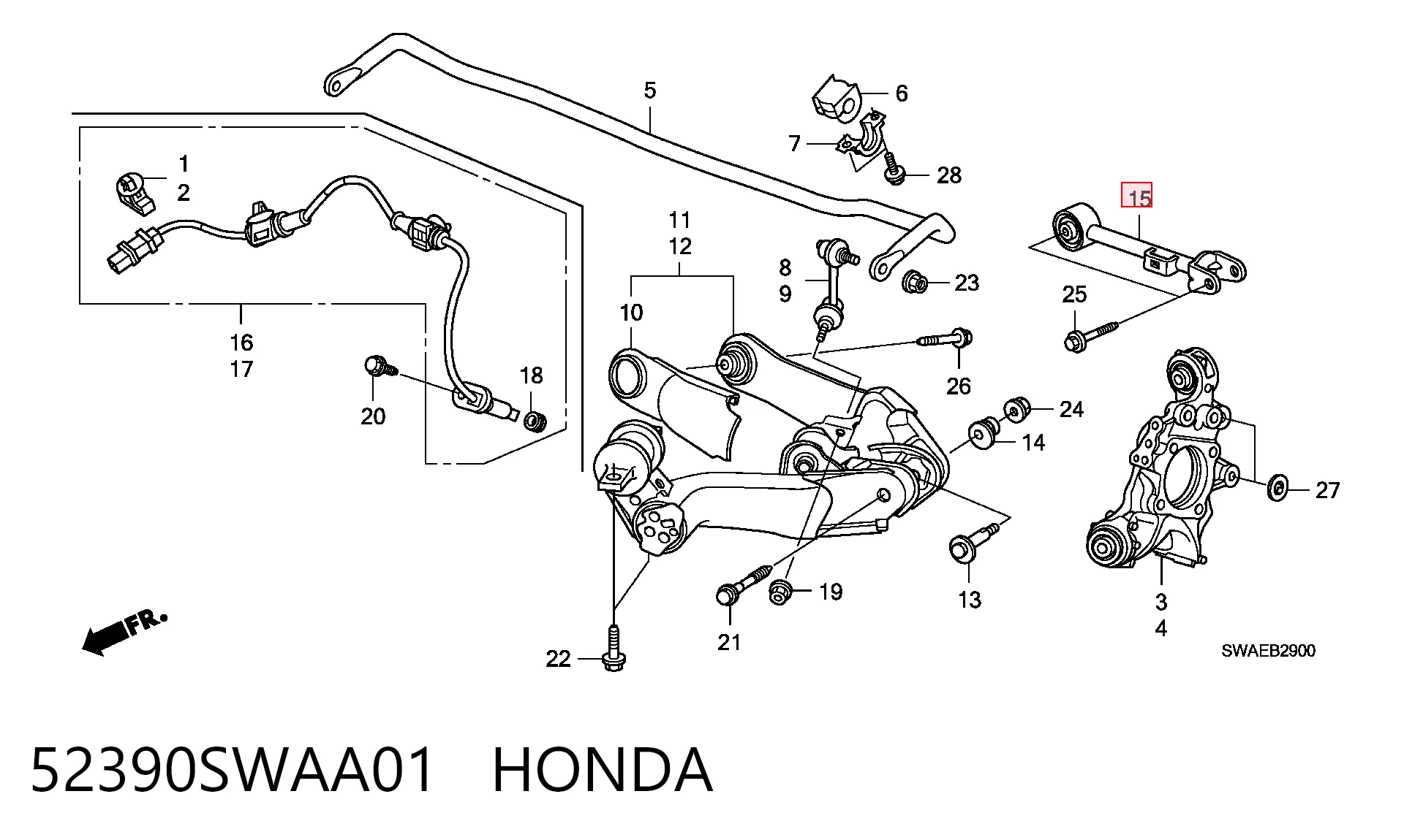 52390SWAA01 Honda