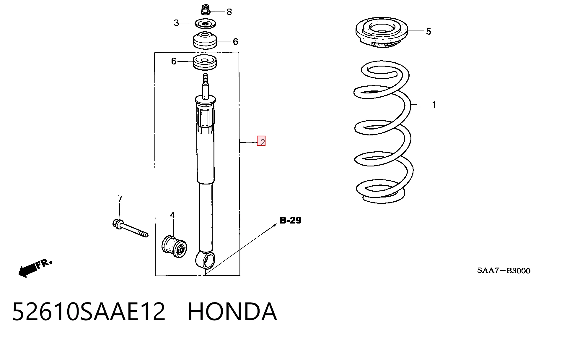 52610SAAE12 Honda
