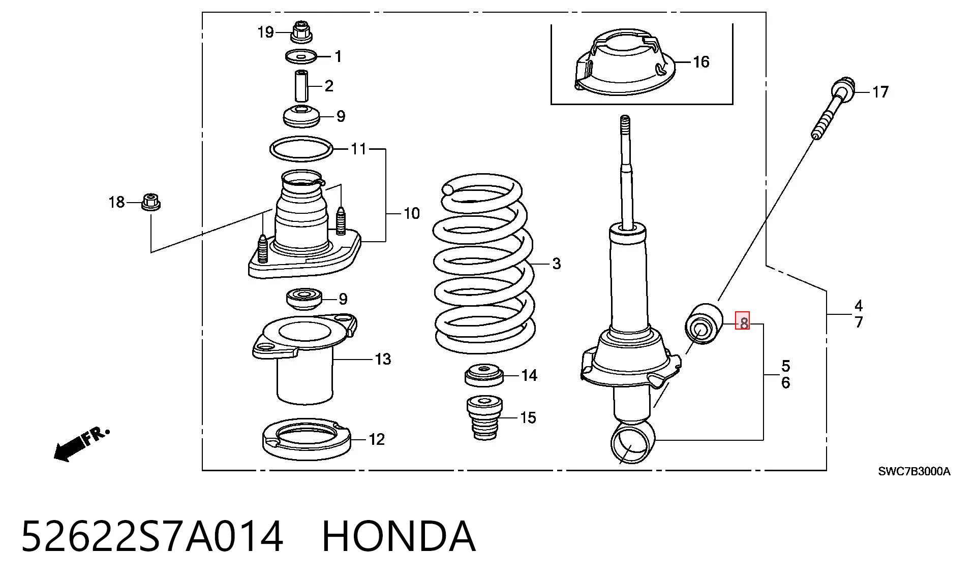 52622S7A014 Honda