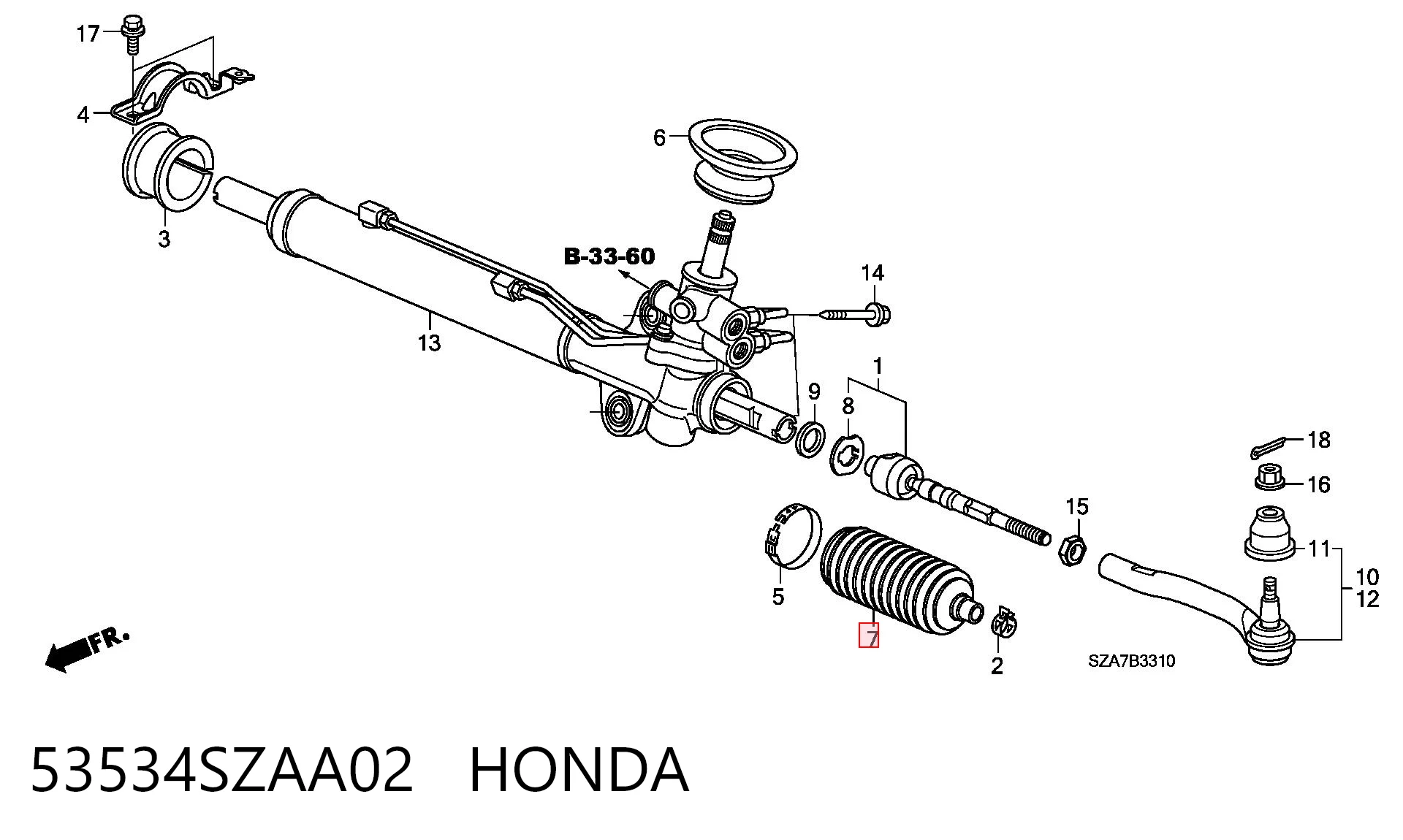 Kupić Osłona mechanizmu kierowniczego (maglownicy) Honda Pilot w dobrej cenie