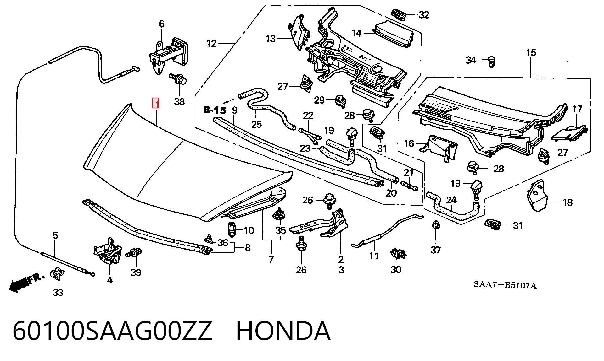 Maska silnika do Honda Jazz  GD, GE