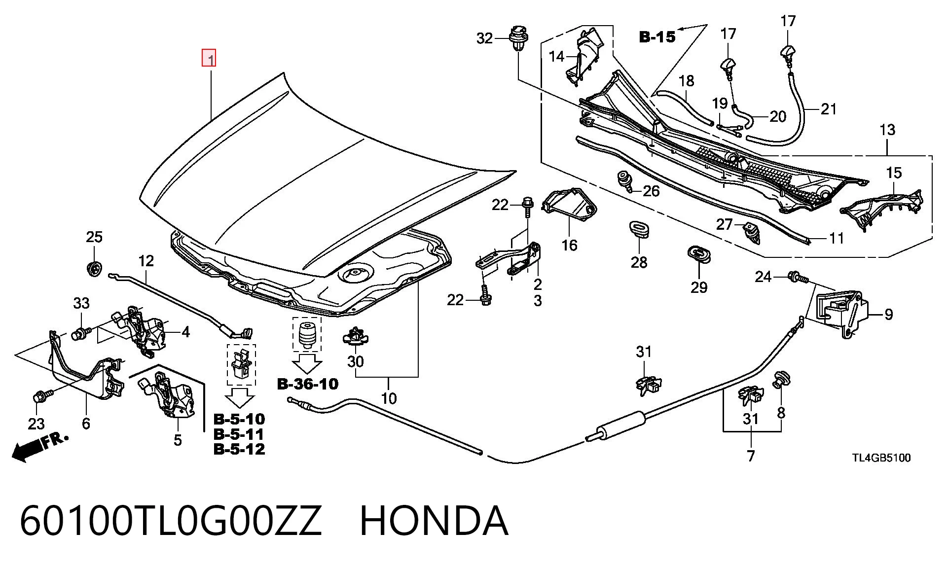 Maska silnika do Honda Accord VIII CU