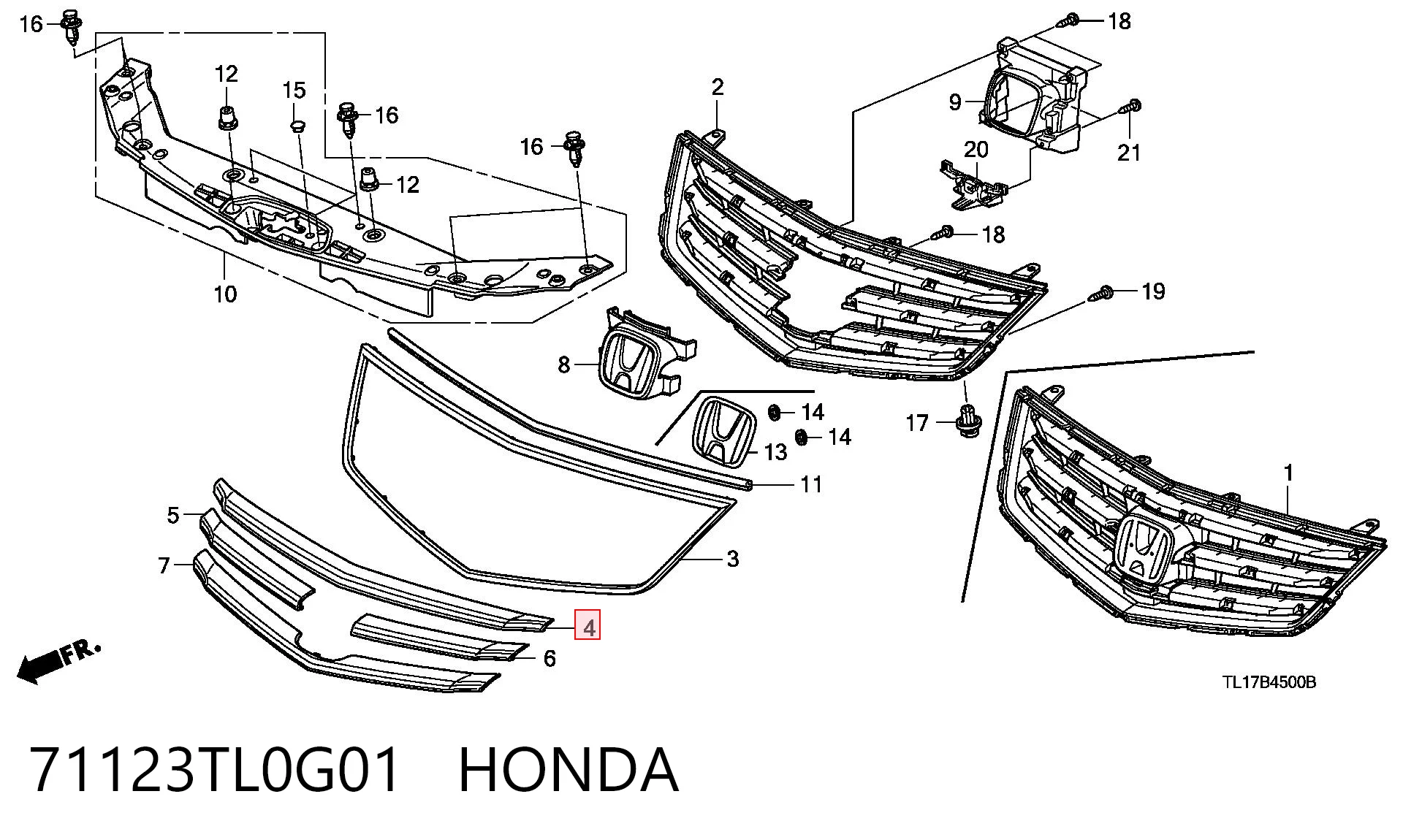 71123TL0G01 Honda