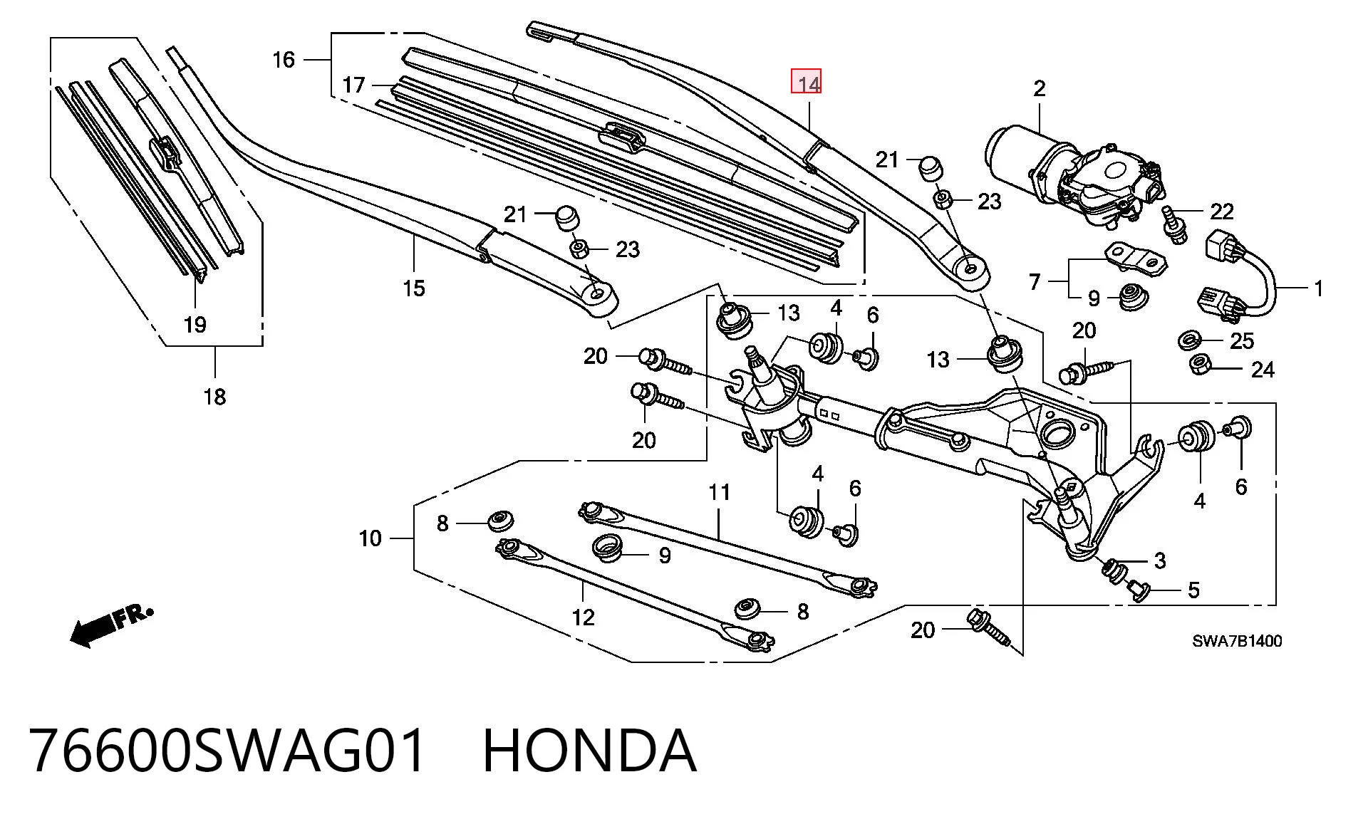76600SWAG01 Honda