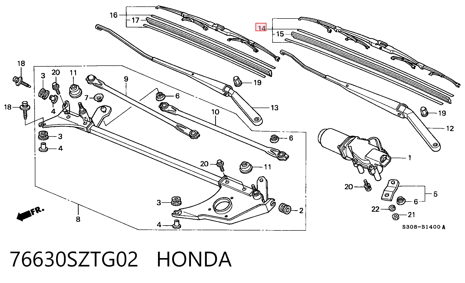 76630SZTG02 Honda