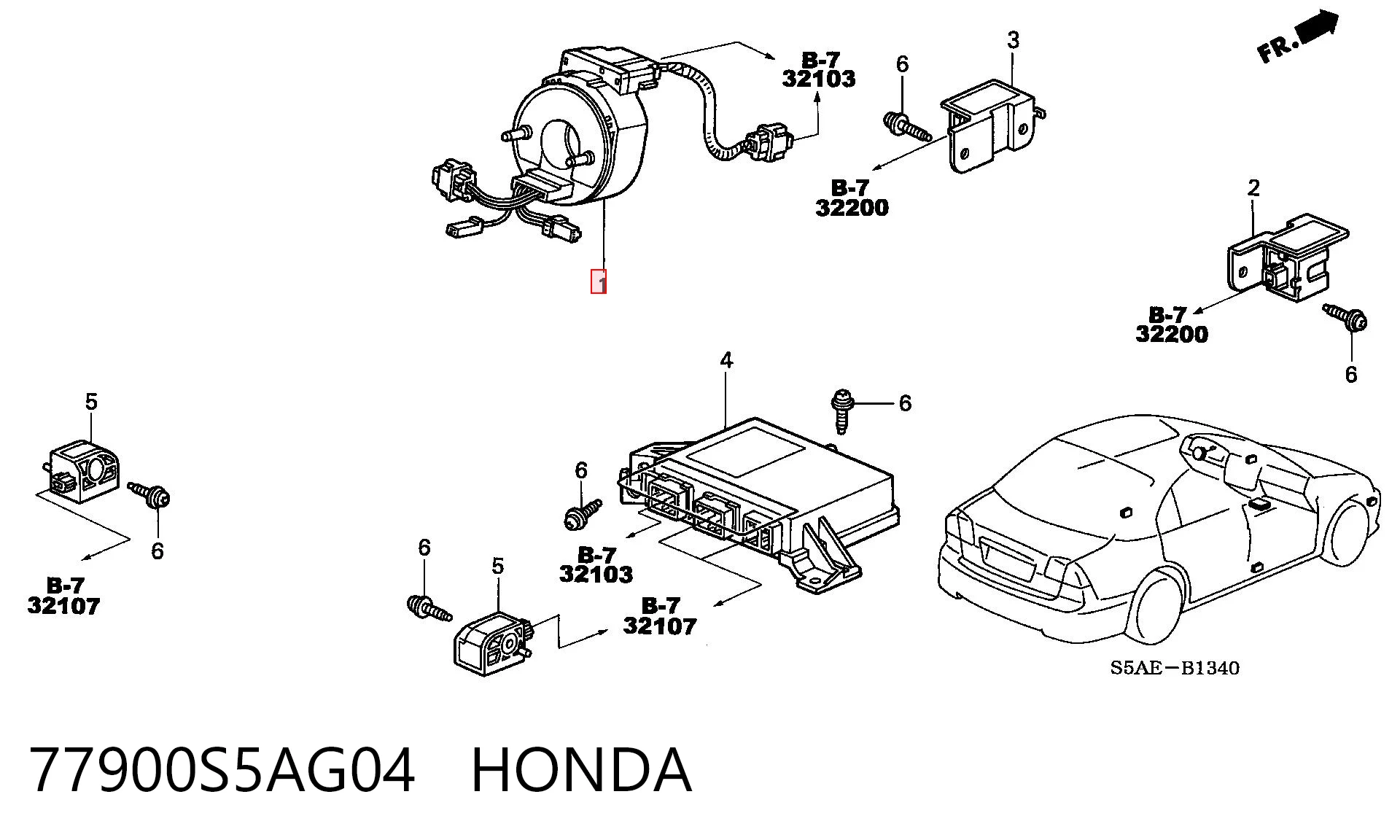 77900S5AG04 Honda