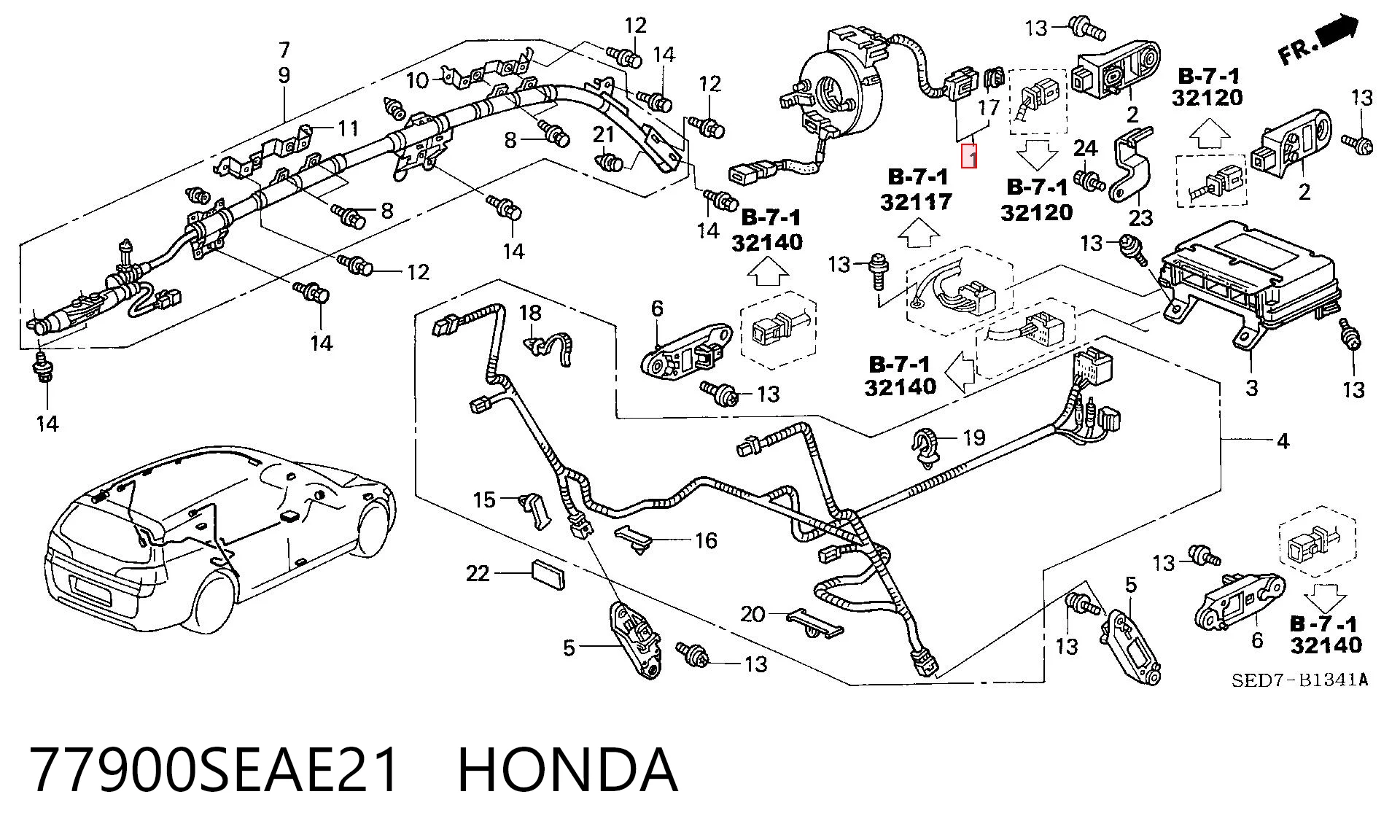 77900SEAE21 Honda