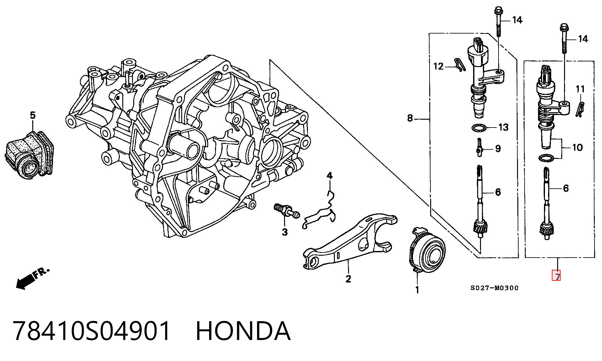 78410S04901 Honda Czujnik prędkości