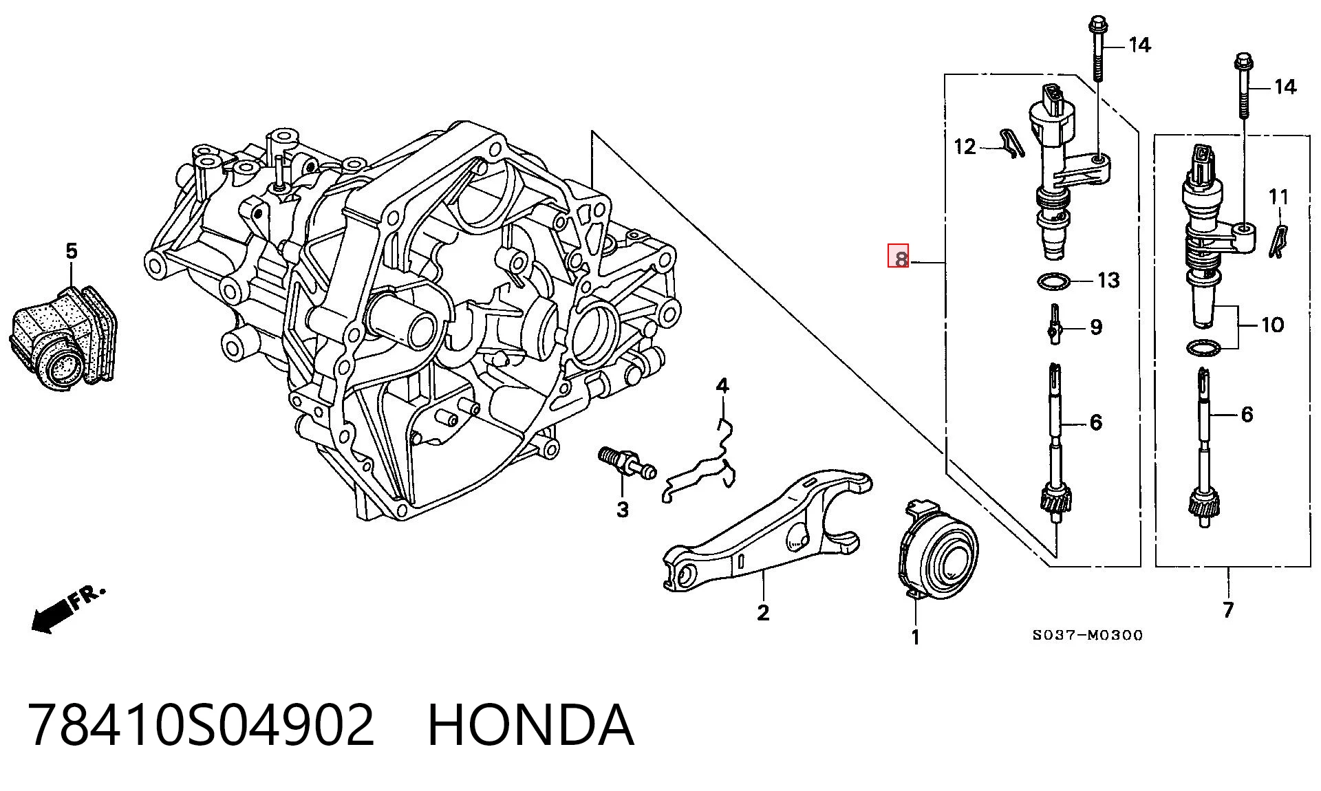 78410S04902 Honda Czujnik prędkości
