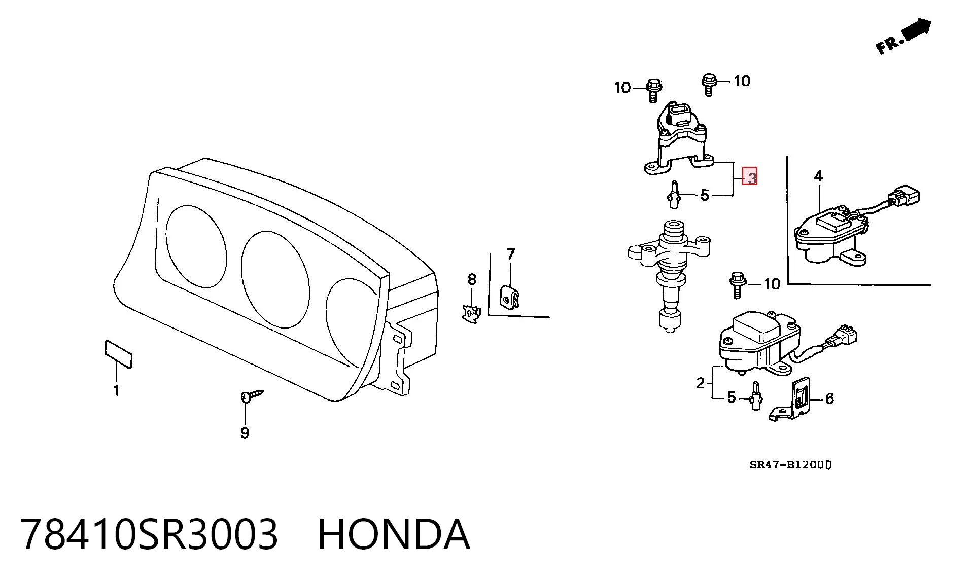 Czujnik prędkości do Honda Civic V EG, EH