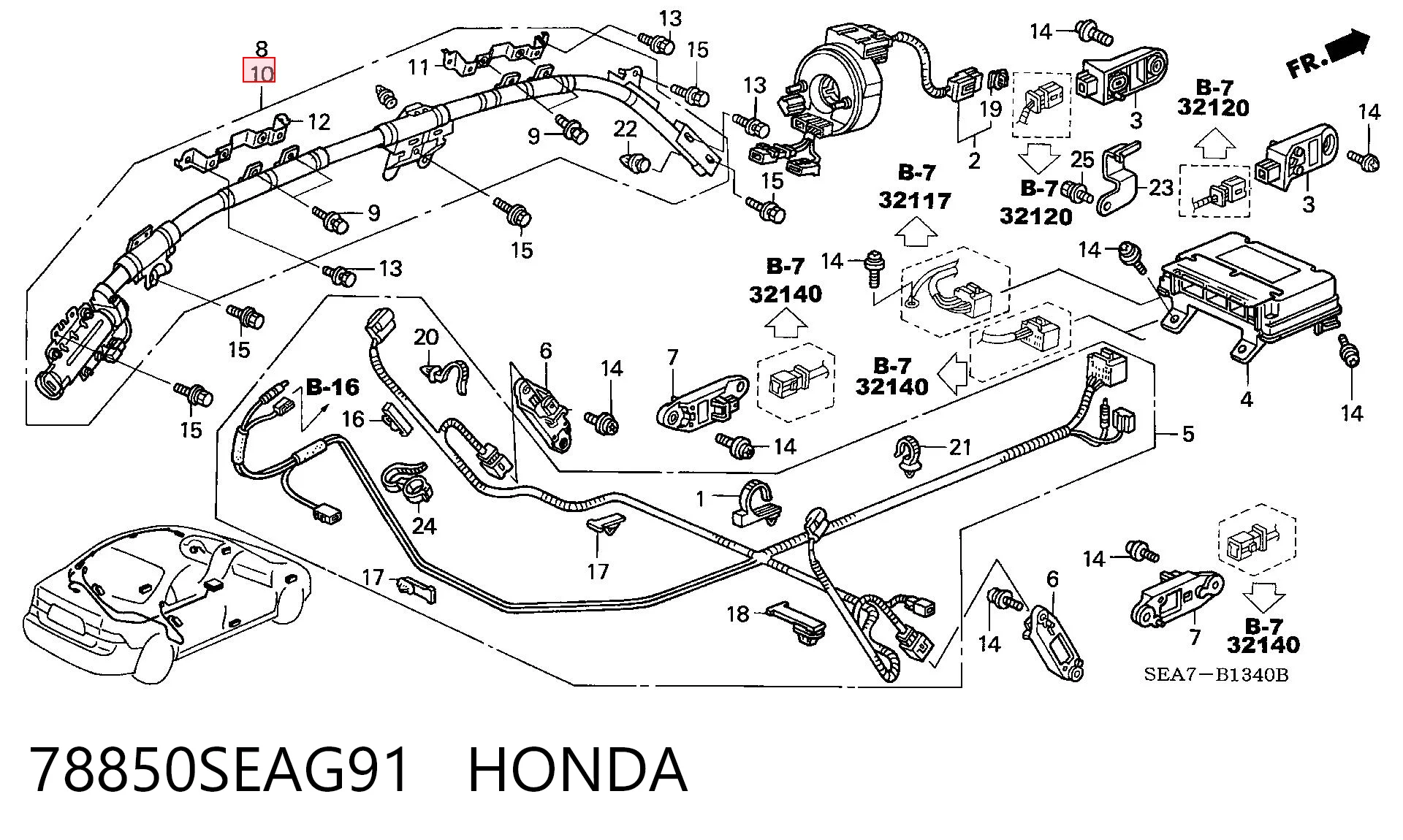 78850SEAG91 Honda