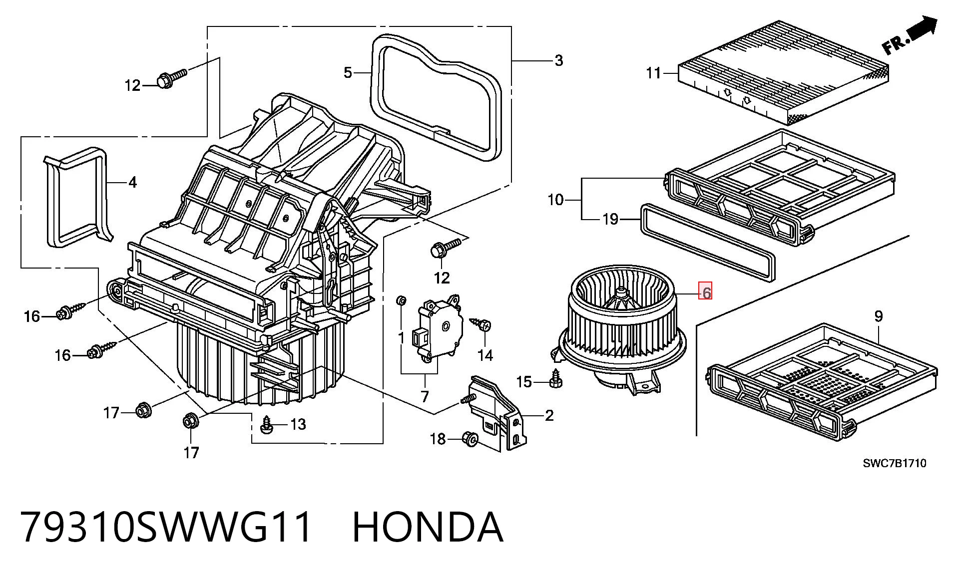 79310SWWG11 Honda