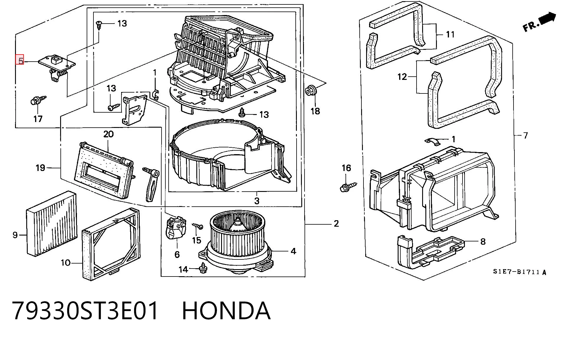 79330ST3E01 Honda