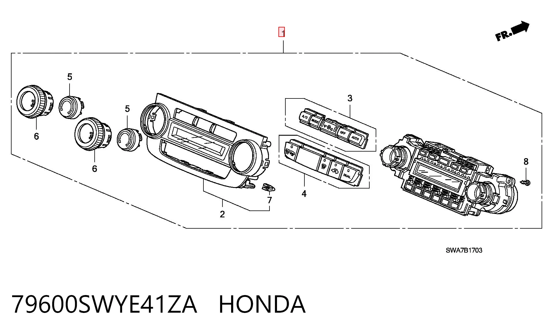 Kupić Sterownik trybów ogrzewania/klimatyzacji Honda CR-V  RE w dobrej cenie