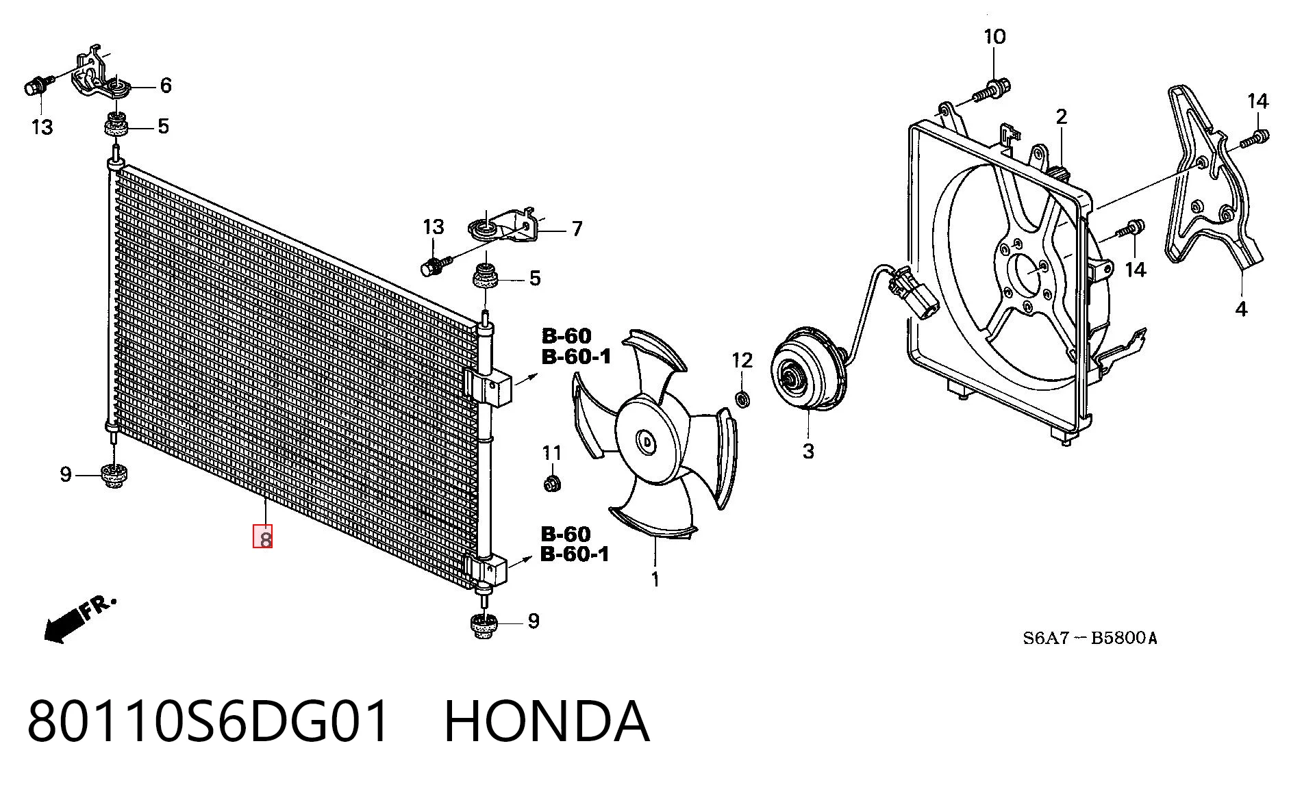 80110S6DG01 Honda