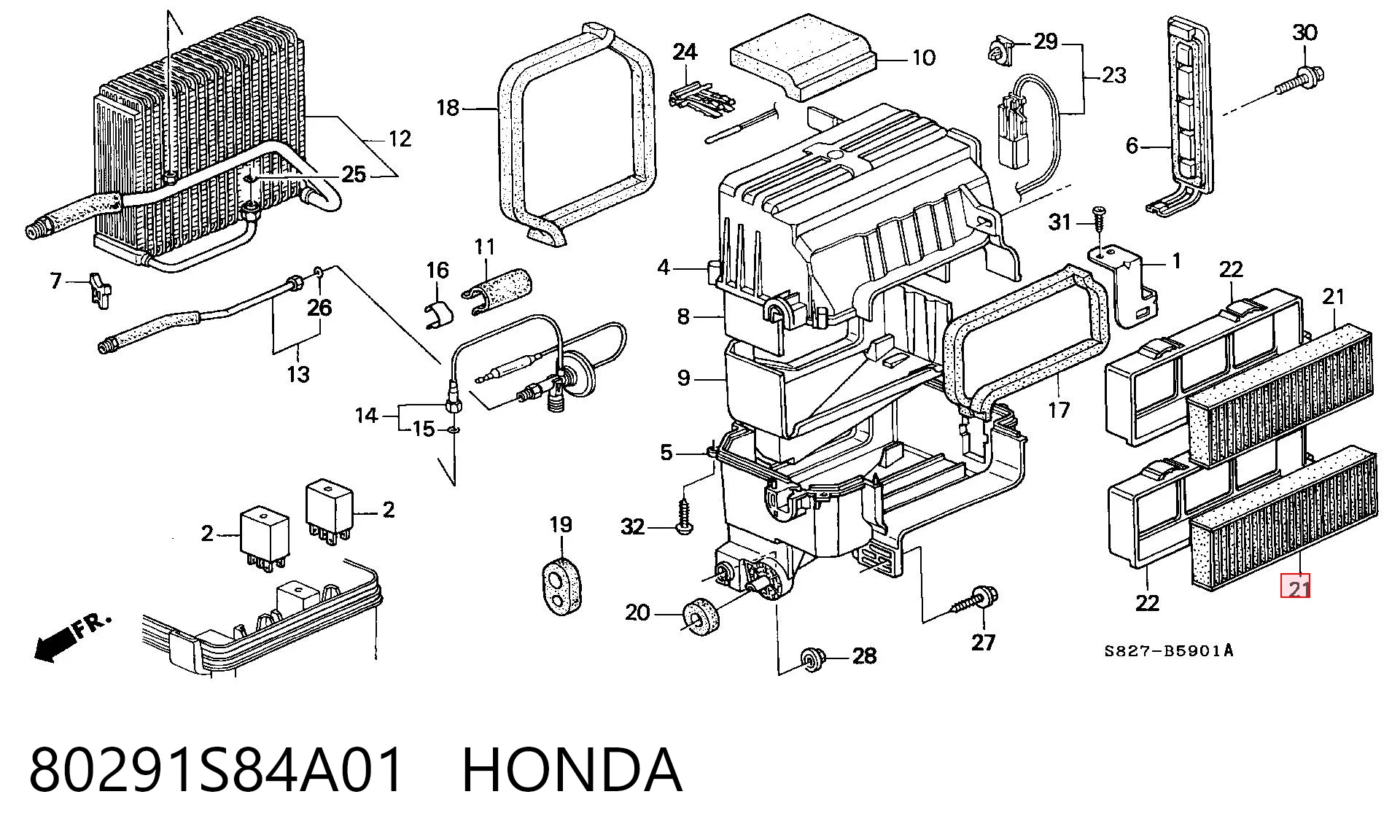 80291S84A01 Honda