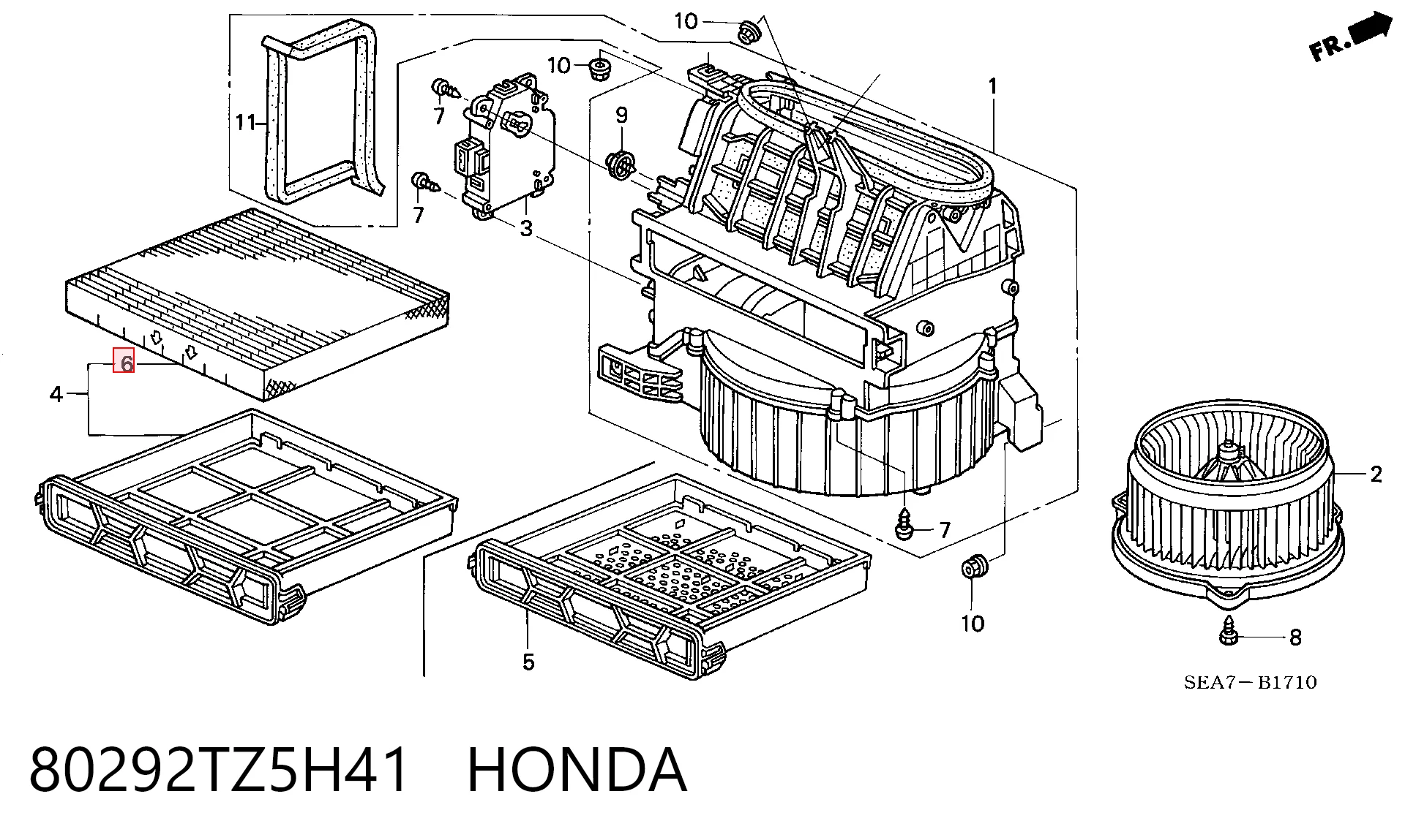 80292TZ5H41 Honda