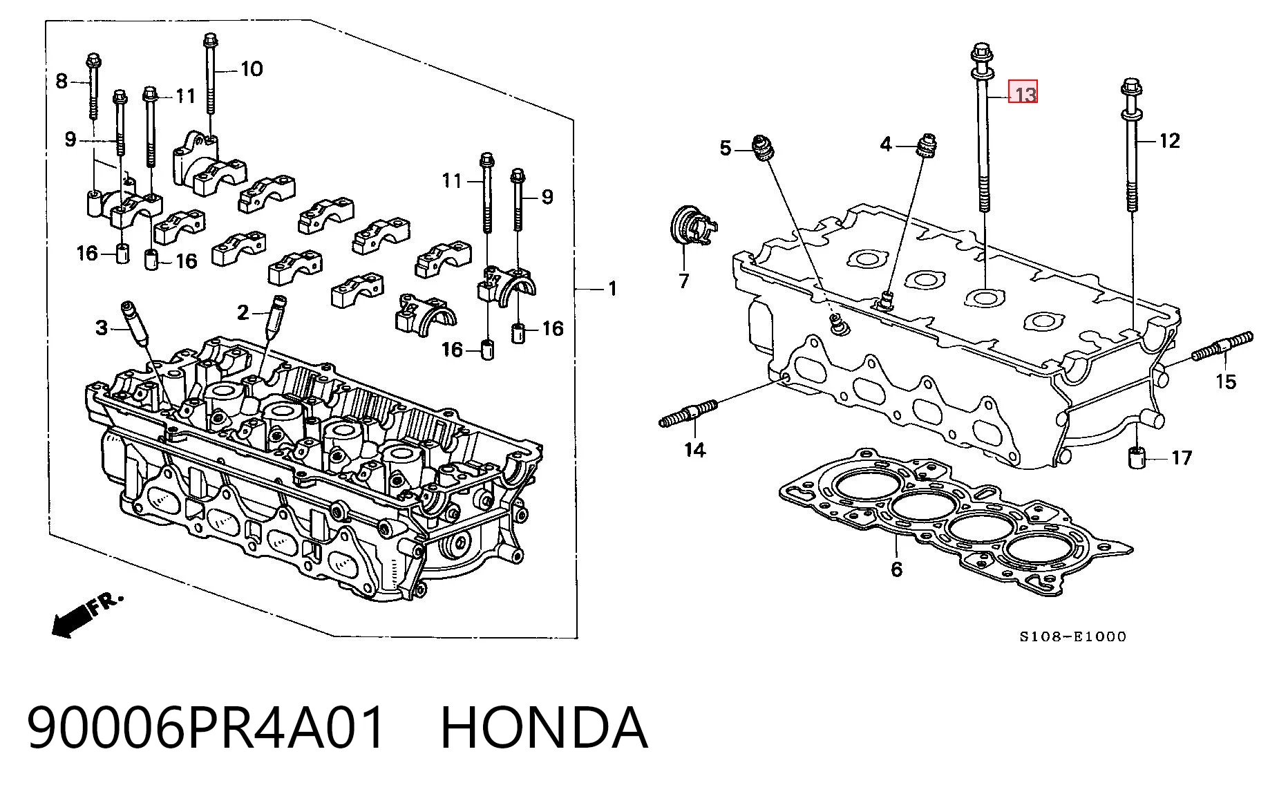 Kupić Śruba głowicy cylindrów Honda CR-V  RD w dobrej cenie