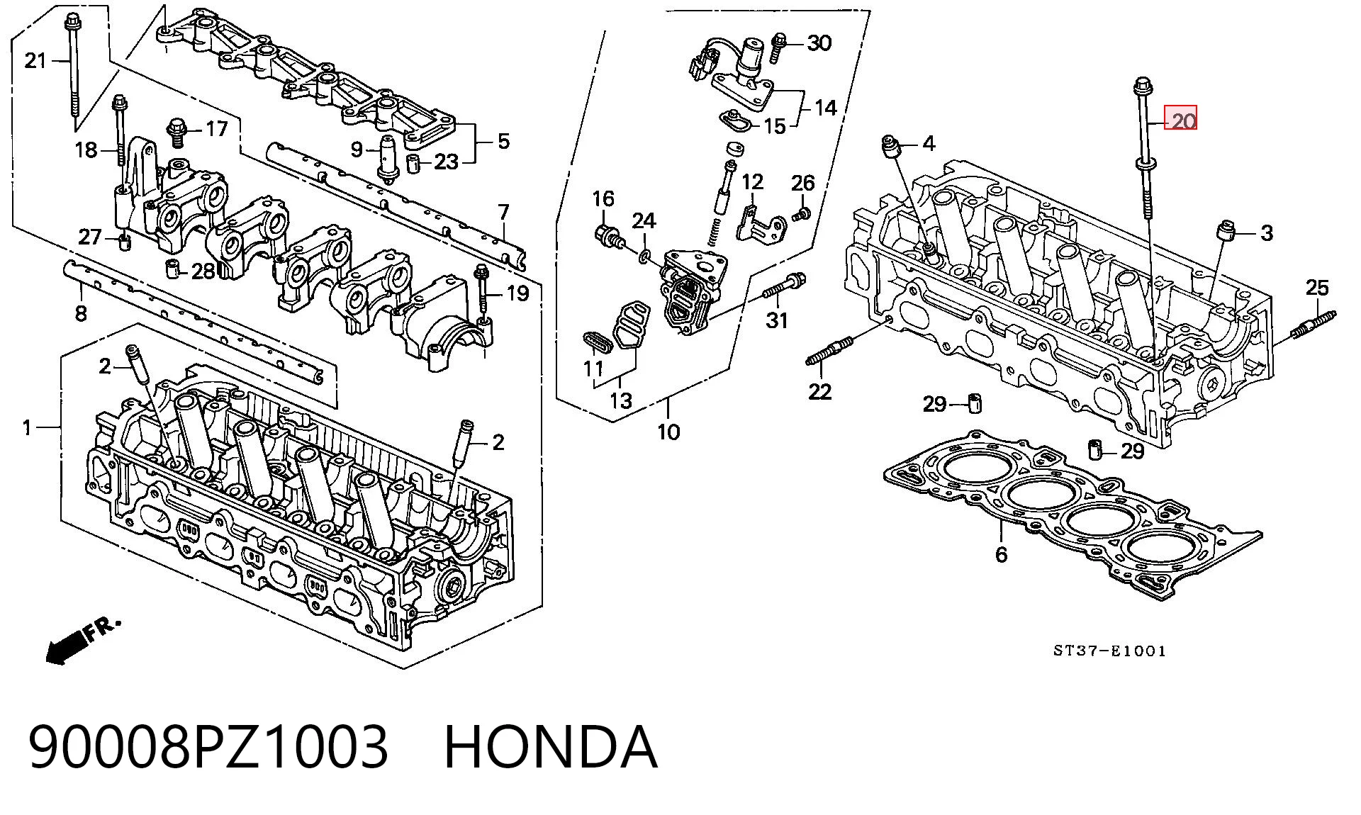 90008PZ1003 Honda