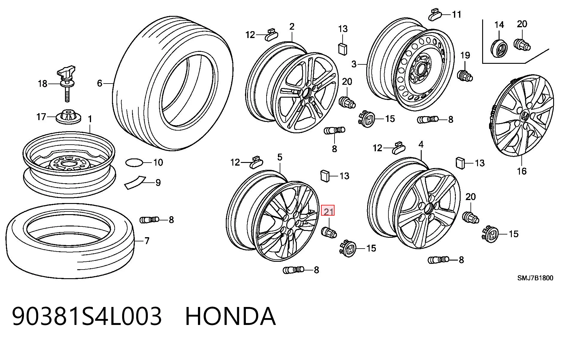 90381S4L003 Honda