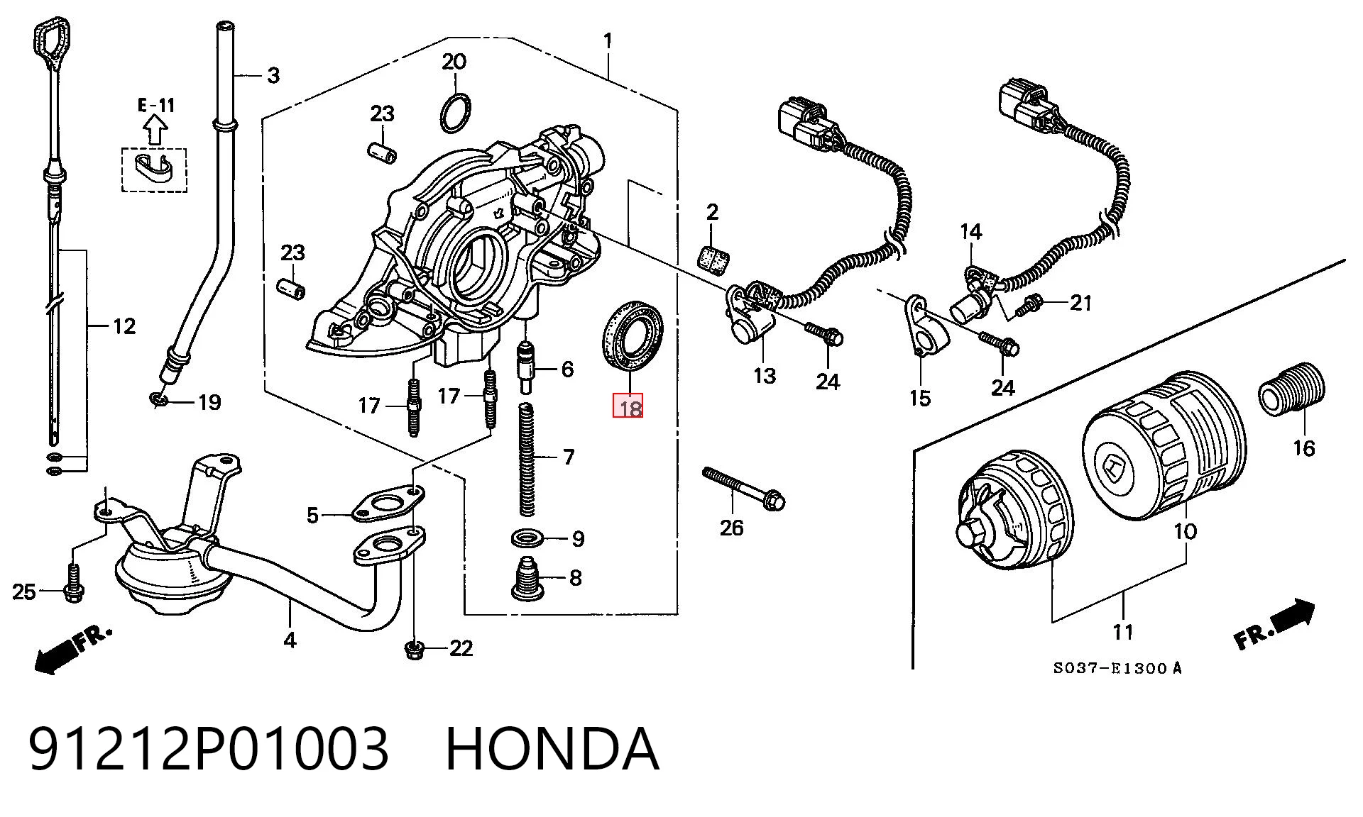 Uszczelniacz wału korbowego przedni do Honda Concerto  HW