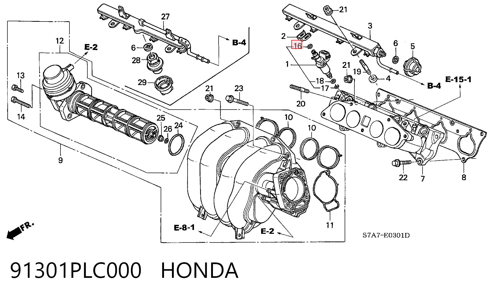 91301PLC000 Honda