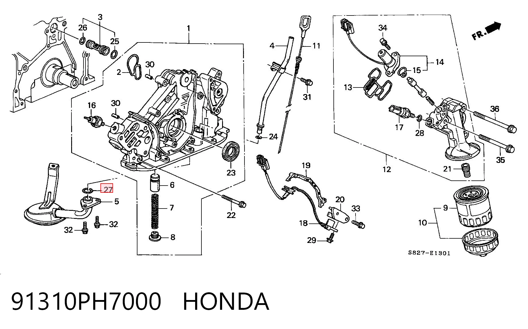 91310PH7000 Honda