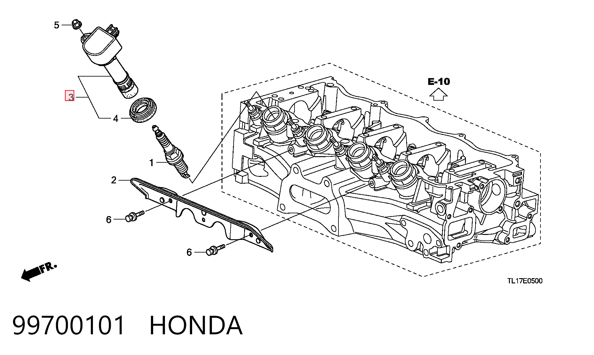 99700101 Honda Cewka zapłonowa