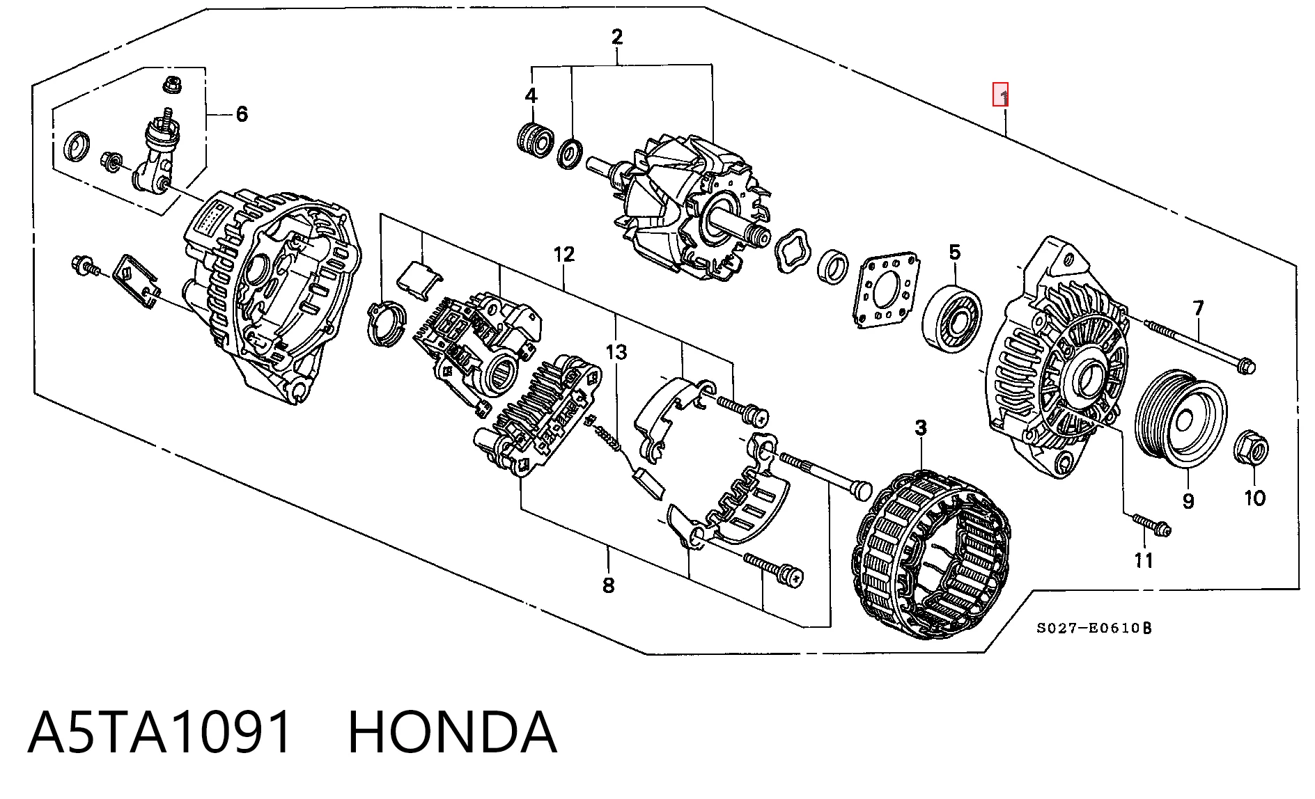 Alternator Honda HR-V SUV (GH) (1999 - 2005) cena, od 83,82 USD