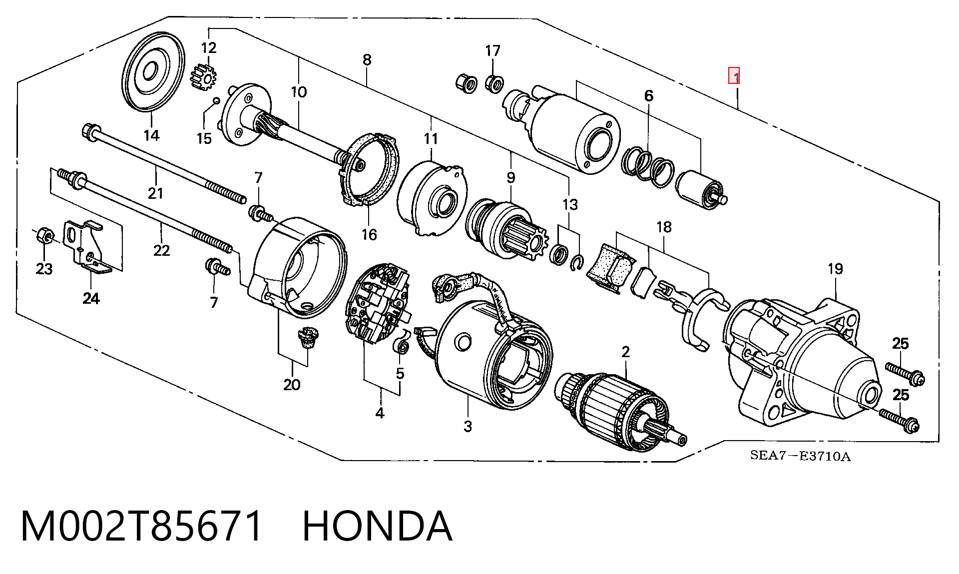 Rozrusznik do Honda Accord VII CL, CM