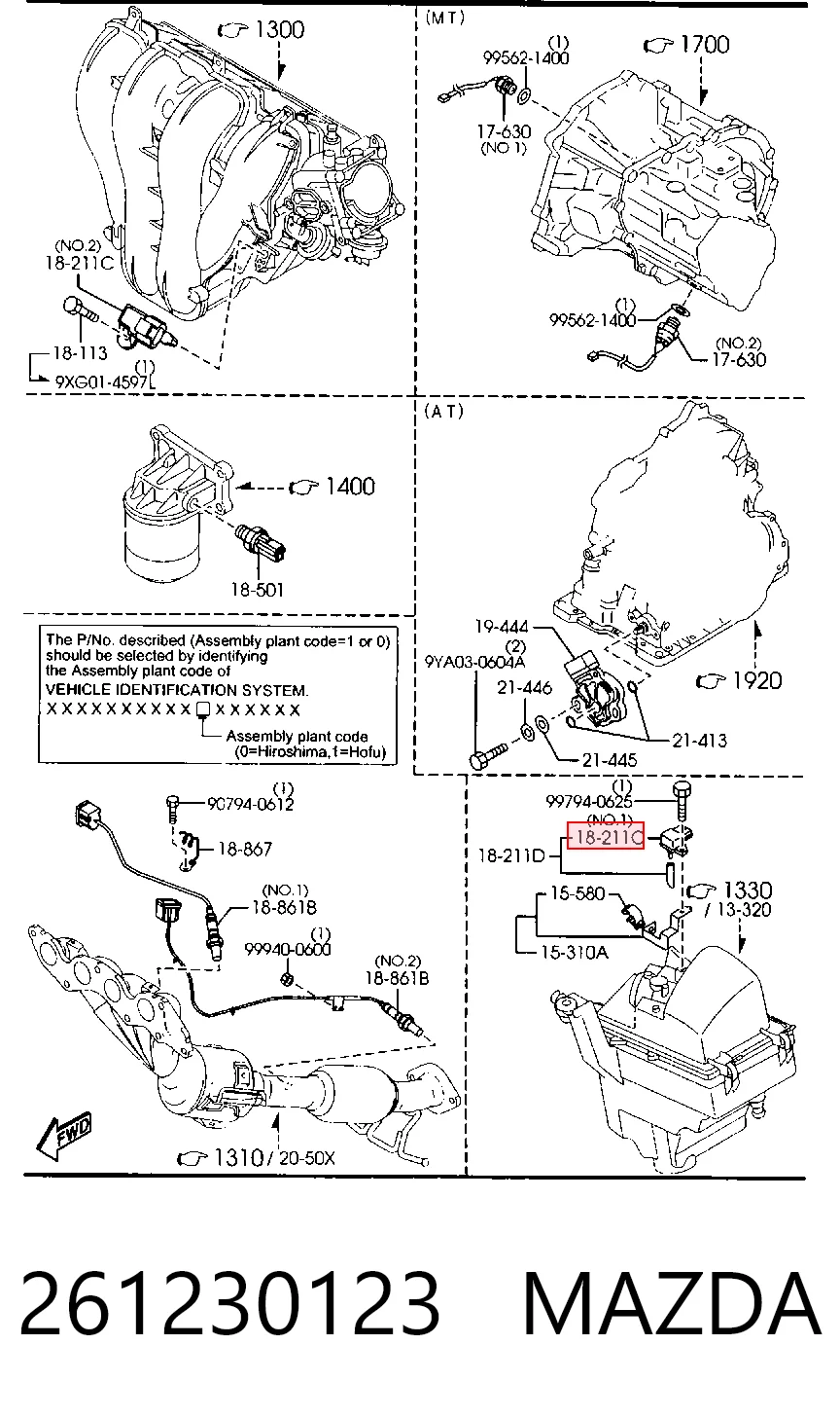 Czujnik ciśnienia w kolektorze ssącym, MAP Mazda MPV II minivan (LW) (1999 - 2006) cena, od 26,33 USD