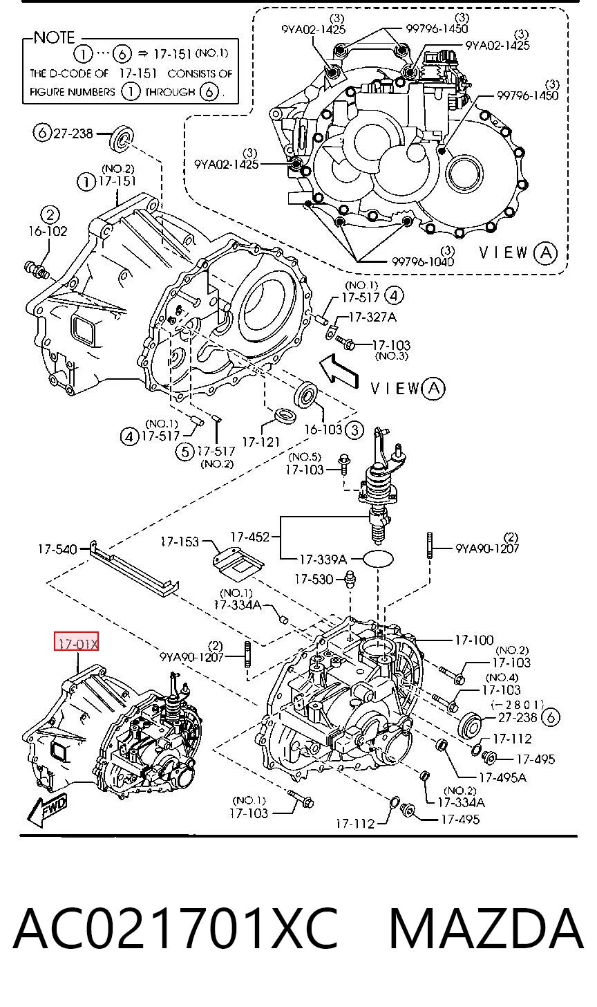 Mechaniczna skrzynia biegów w komplecie Mazda 6 kombi (GY) (2002 - 2007) cena, od 332,21 USD