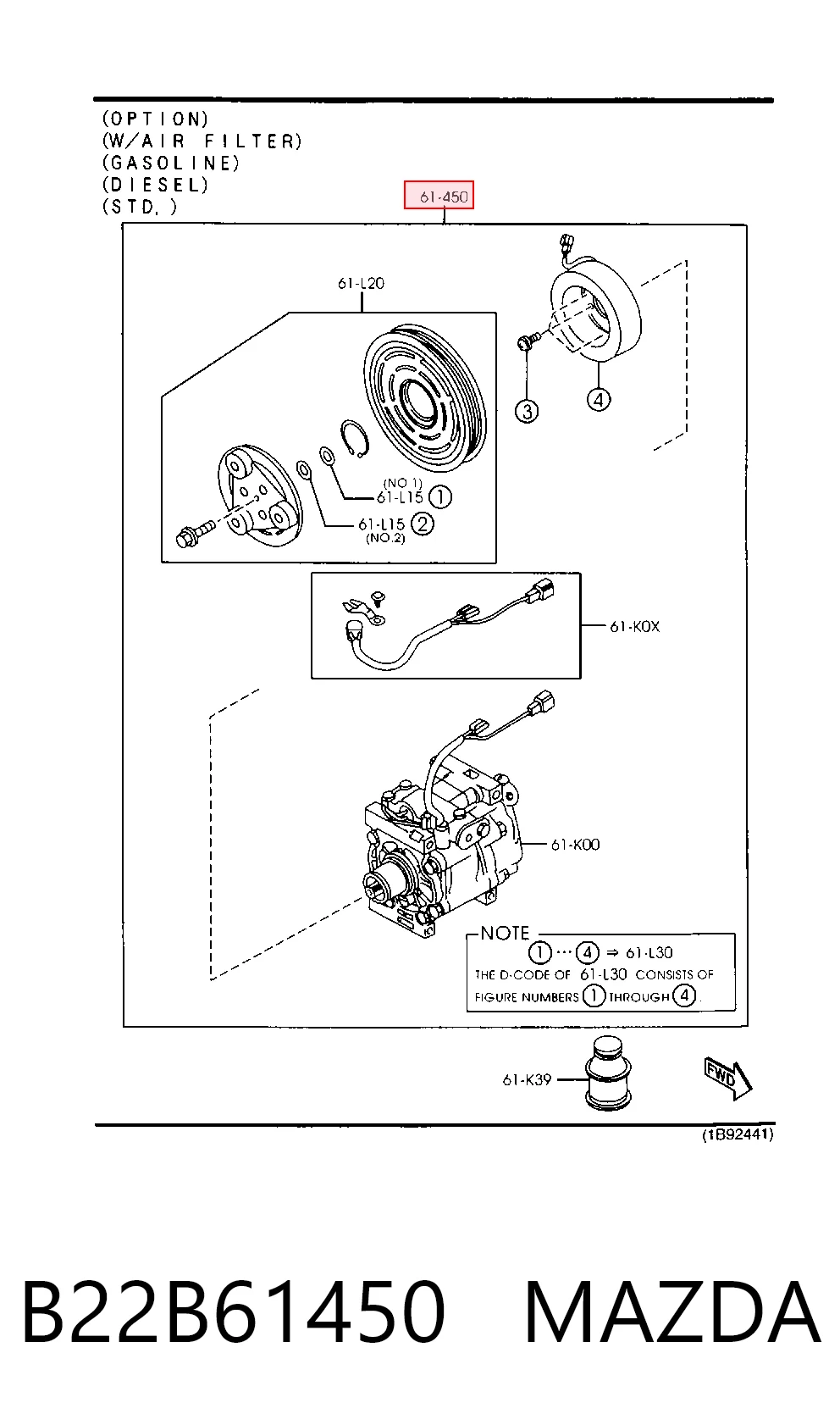 Sprężarka klimatyzacji Mazda 323 F V hatchback (BA) (1994 - 1998) cena, od 95,80 USD