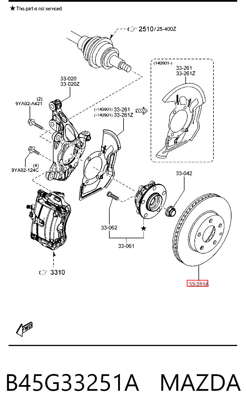 B45G33251A Mazda