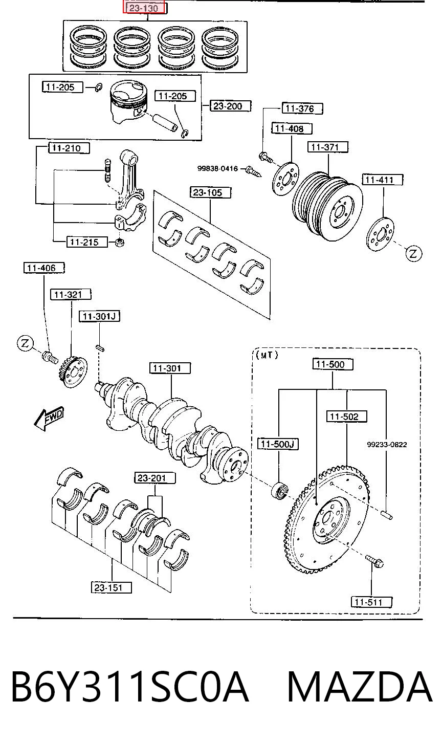 B6Y311SC0A Mazda