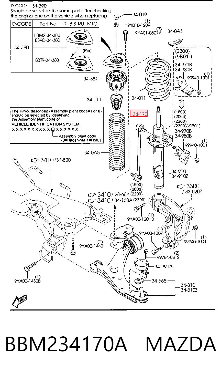 BBM234170A Mazda