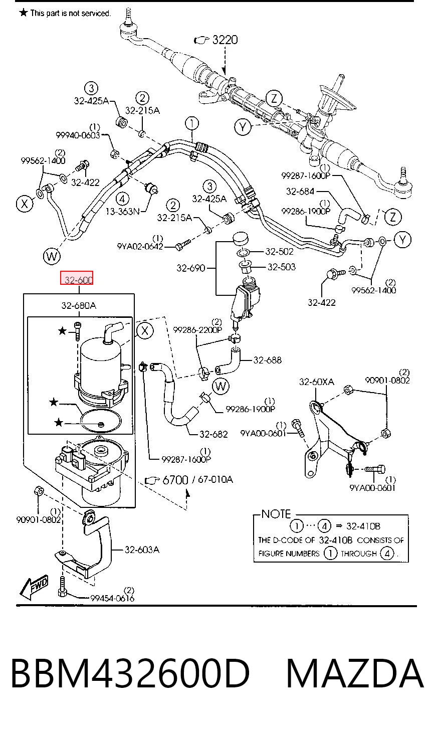 Pompa wspomagania hydraulicznego kierownicy do Mazda 3  BL