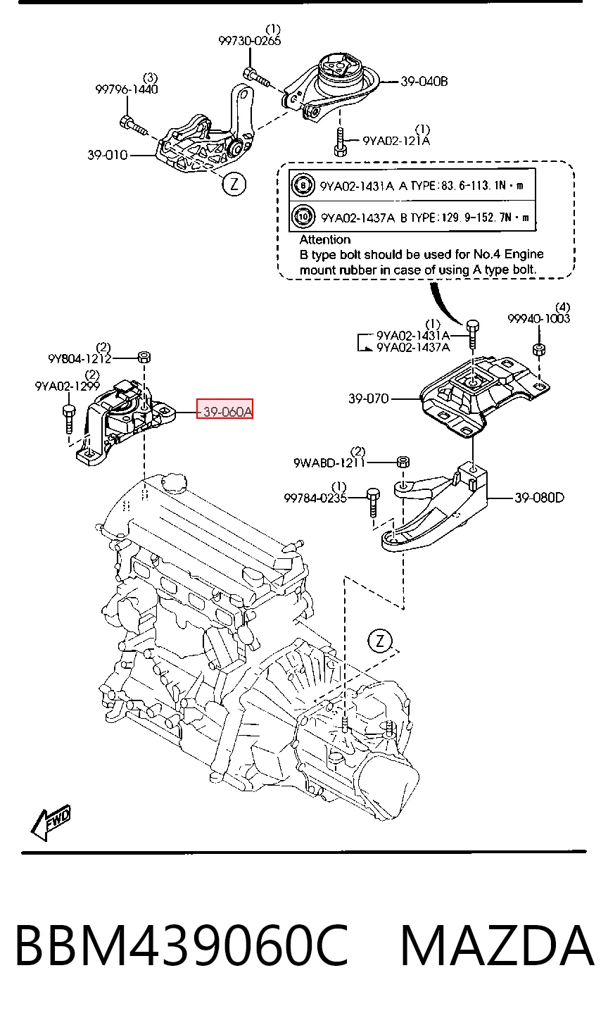 BBM439060C Mazda