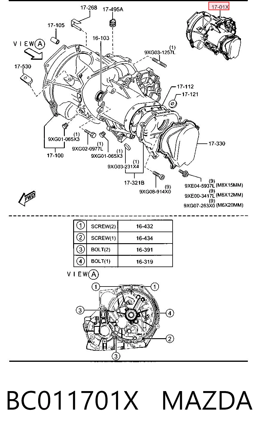 Mechaniczna skrzynia biegów w komplecie do Mazda 2 II DE