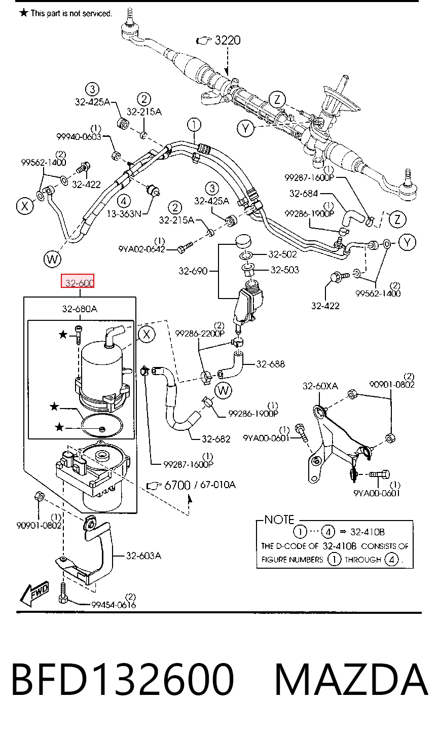 Do koszyka Pompa wspomagania hydraulicznego kierownicy Mazda 3  BL