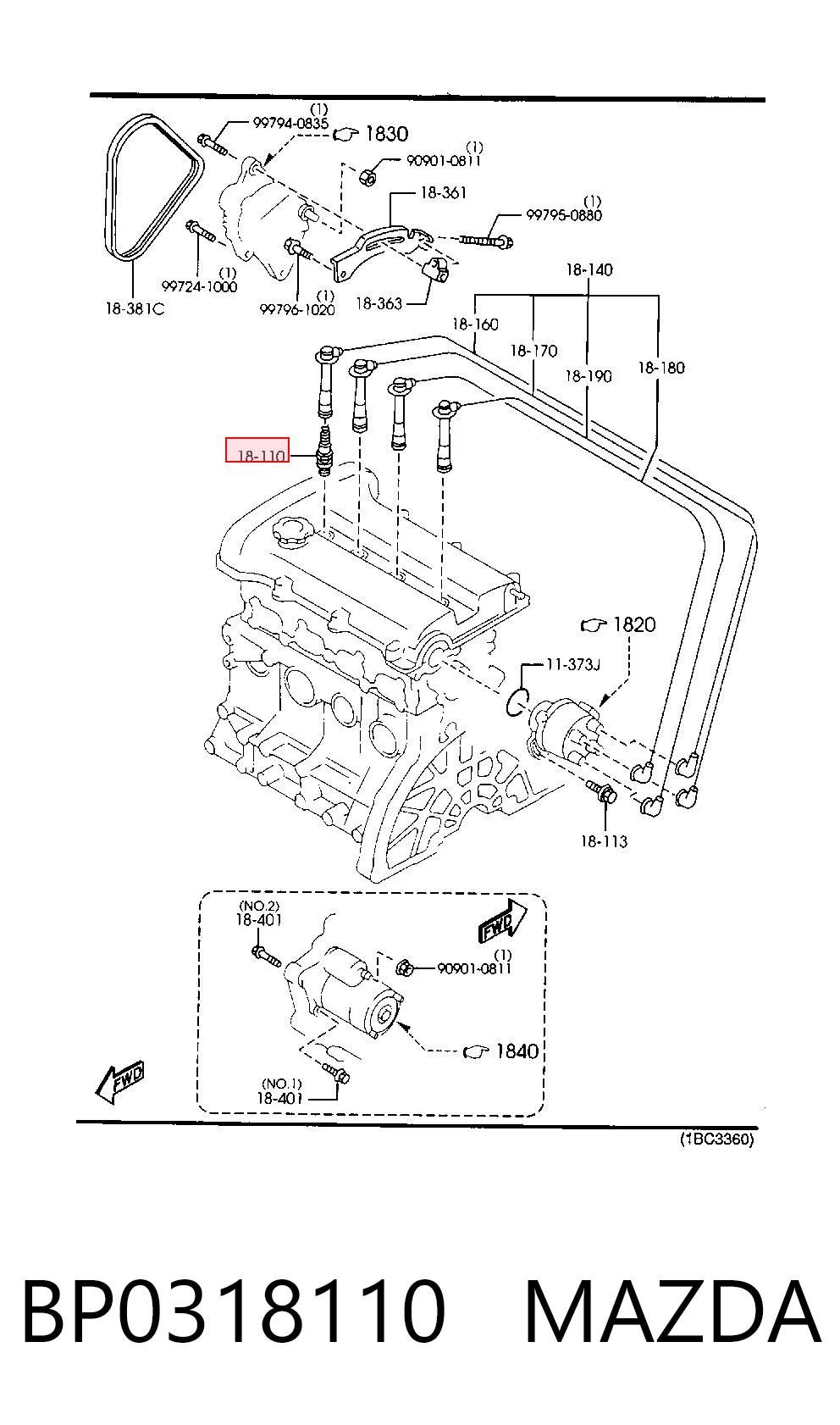 BP0318110 Mazda