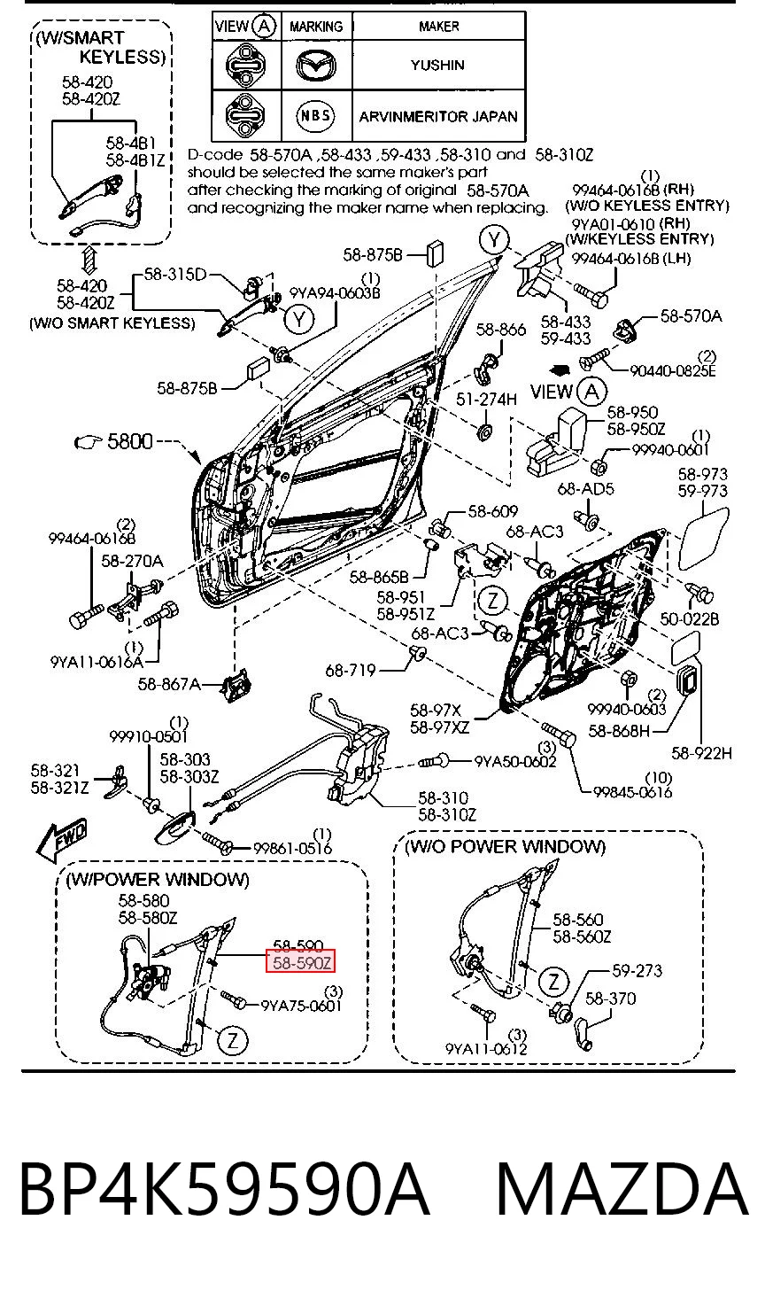 BP4K59590A Mazda
